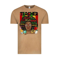 Black Woman Teacher Vintage Tee | Teevron
