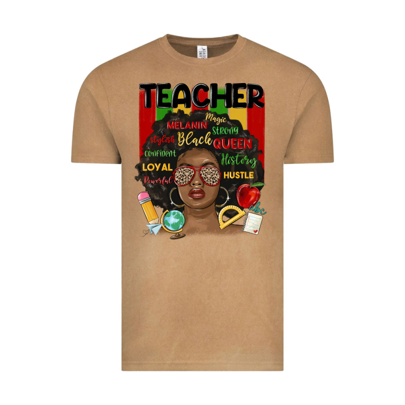 Black Woman Teacher Vintage Tee by MaliasSmallBusiness | Teevron