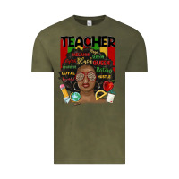 Vintage Olive black woman teacher Vintage Tee - MaliasSmallBusiness