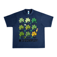 Navy teacher st.patrick's Urban Heavy Tee - MaliasSmallBusiness