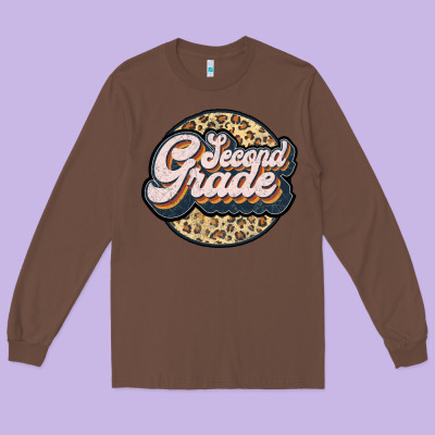 Second Grade Long Sleeve Tee Designed By Jahusdesignshop