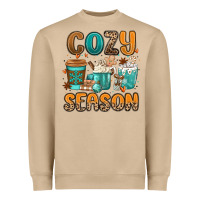 Mushroom cozy season winter coffee cups Heavyweight Sweatshirt - MaliasSmallBusiness