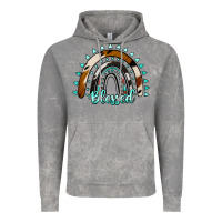 Cloud Rock blessed rainbow cowhide aztec Vintage Hoodie - Jasminsmagicworld