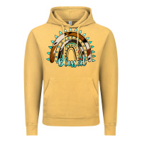 Vintage Mustard blessed rainbow cowhide aztec Vintage Hoodie - Jasminsmagicworld