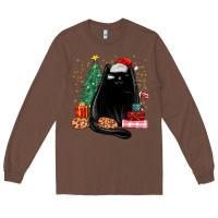 Chestnut christmas black cat Long Sleeve Tee - MaliasSmallBusiness