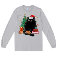 Moon Dust christmas black cat Long Sleeve Tee - MaliasSmallBusiness