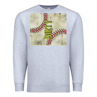 Heather Grey dirty baseball Premium Sweatshirt - TumblerDesignByShophia