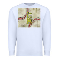 White dirty baseball Premium Sweatshirt - TumblerDesignByShophia