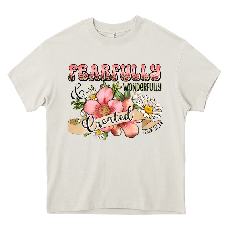 Fearfully And Wonderfully Created Heavy Core Tee by JahusDesignShop | Teevron