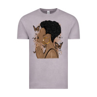 Vintage Zinc black woman praying Vintage Tee - MaliasSmallBusiness