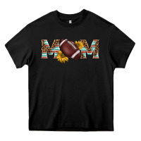 Black american football mom Heavy Core Tee - BarkalooDesign