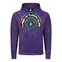 Cloud Purple blessed western rainbow Vintage Hoodie - Jasminsmagicworld