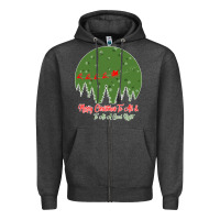 Charcoal Heather Merry Christmas To All To All A Good Night Zipper Hoodie - Bettercallsaul