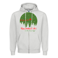 Dove Grey Merry Christmas To All To All A Good Night Zipper Hoodie - Bettercallsaul