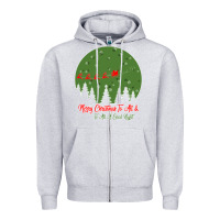 Heather Grey Merry Christmas To All To All A Good Night Zipper Hoodie - Bettercallsaul