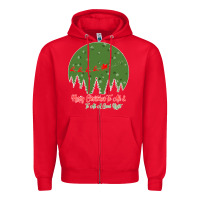 Red Merry Christmas To All To All A Good Night Zipper Hoodie - Bettercallsaul