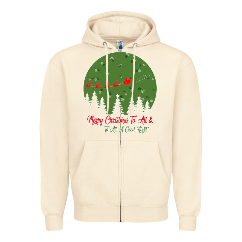 Merry Christmas To All To All A Good Night Zipper Hoodie by Bettercallsaul | Teevron