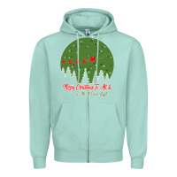 Seafoam Merry Christmas To All To All A Good Night Zipper Hoodie - Bettercallsaul