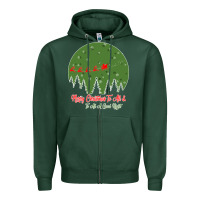 Sports Green Merry Christmas To All To All A Good Night Zipper Hoodie - Bettercallsaul