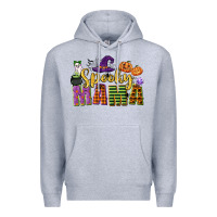 Heather Grey spooky mama Premium Hoodie - CowGirlArtShop