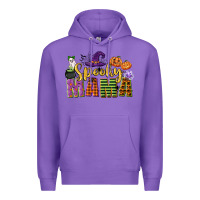 Purple spooky mama Premium Hoodie - CowGirlArtShop
