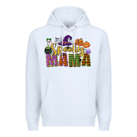 White spooky mama Premium Hoodie - CowGirlArtShop