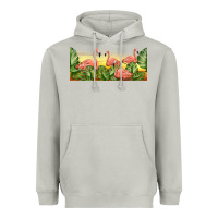 Moon Dust flamingos with sunset Heavyweight Hoodie - TumblerDesignByShophia