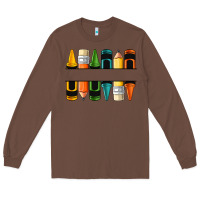 Chestnut custom crayons with pencil Long Sleeve Tee - NancyCooperArtShop