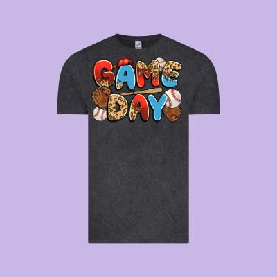 Game Day Baseball Vintage Tee Designed By Jahusdesignshop