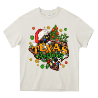 Cream texas christmas Heavy Core Tee - AdoDesignShop