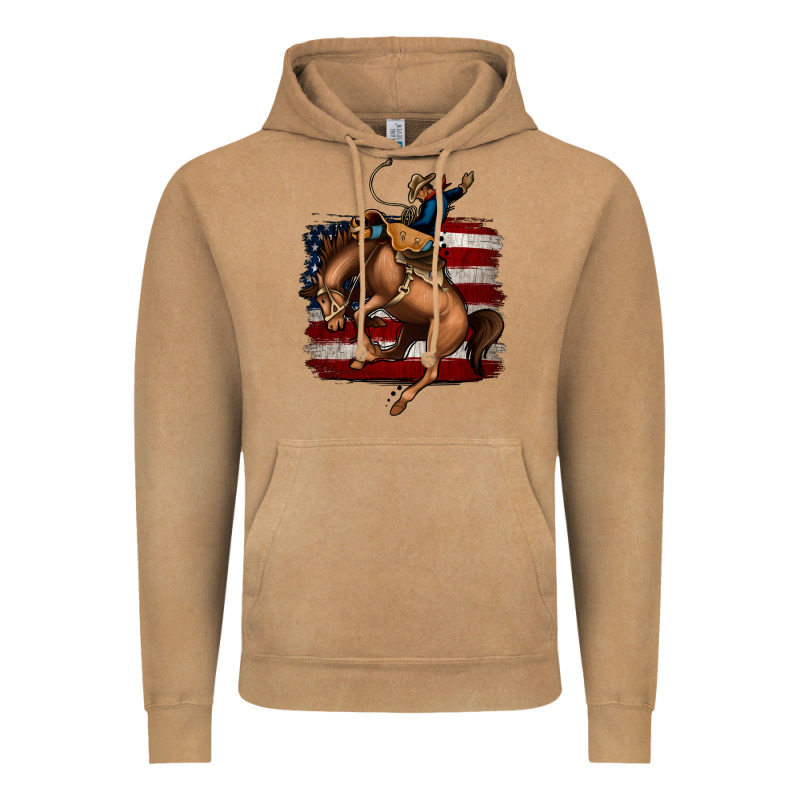 Bucking Bronco Vintage Hoodie by Jasminsmagicworld | Teevron