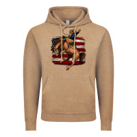 Vintage Coffee bucking bronco Vintage Hoodie - Jasminsmagicworld