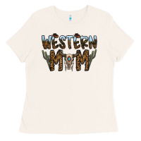 Bone western mom Ladies Tee - CowhideDigitalArt