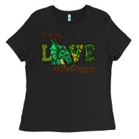 Black For The Love Of The Dragons Ladies Tee - RanaPortraitStore