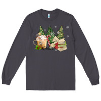 Smoke christmas coffee and book Long Sleeve Tee - MaliasSmallBusiness