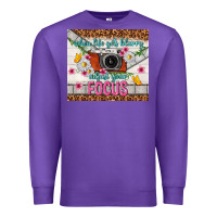 Purple when life gets blurry adjust your focus Premium Sweatshirt - TumblerDesignByShophia