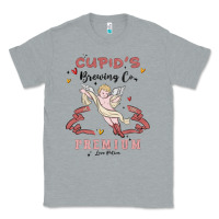 Heather Grey cupids brewing company Classic Tee - MaliasSmallBusiness