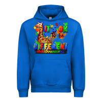 Cobalt it's ok to be different autism awareness Urban Hoodie - FaDigitalArtStudio