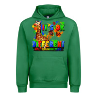 Emerald it's ok to be different autism awareness Urban Hoodie - FaDigitalArtStudio