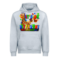 Heather Grey it's ok to be different autism awareness Urban Hoodie - FaDigitalArtStudio