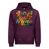 Mauve Wine it's ok to be different autism awareness Urban Hoodie - FaDigitalArtStudio