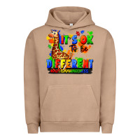 Pigment Burro it's ok to be different autism awareness Urban Hoodie - FaDigitalArtStudio