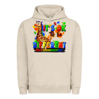 Pigment French Oak it's ok to be different autism awareness Urban Hoodie - FaDigitalArtStudio