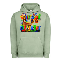 Pigment Oil Green it's ok to be different autism awareness Urban Hoodie - FaDigitalArtStudio