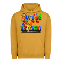 Pigment Peanut Butter it's ok to be different autism awareness Urban Hoodie - FaDigitalArtStudio