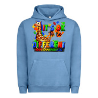 Pigment Pebble Blue it's ok to be different autism awareness Urban Hoodie - FaDigitalArtStudio
