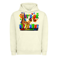 Pigment Pistachio it's ok to be different autism awareness Urban Hoodie - FaDigitalArtStudio