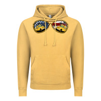 Vintage Mustard bus driver american sunglasses Vintage Hoodie - Jasminsmagicworld