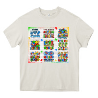 Cream autism Heavy Core Tee - JahusDesignShop