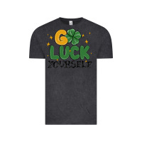 Vintage Black go luck yourself Vintage Tee - MaliasSmallBusiness